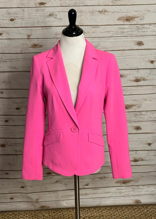 Trina Turk pink Legally Blonde Barbie office siren single-breasted blazer Size 4
