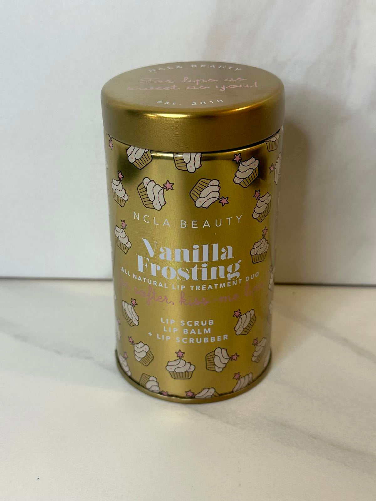 NCLA Beauty Vanilla Frosting all natural lip treatment duo