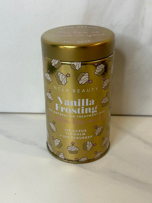 NCLA Beauty Vanilla Frosting all natural lip treatment duo