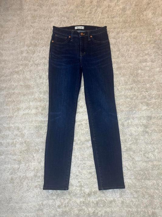 Madewell dark wash 9" Mid-Rise skinny jeans Size 25