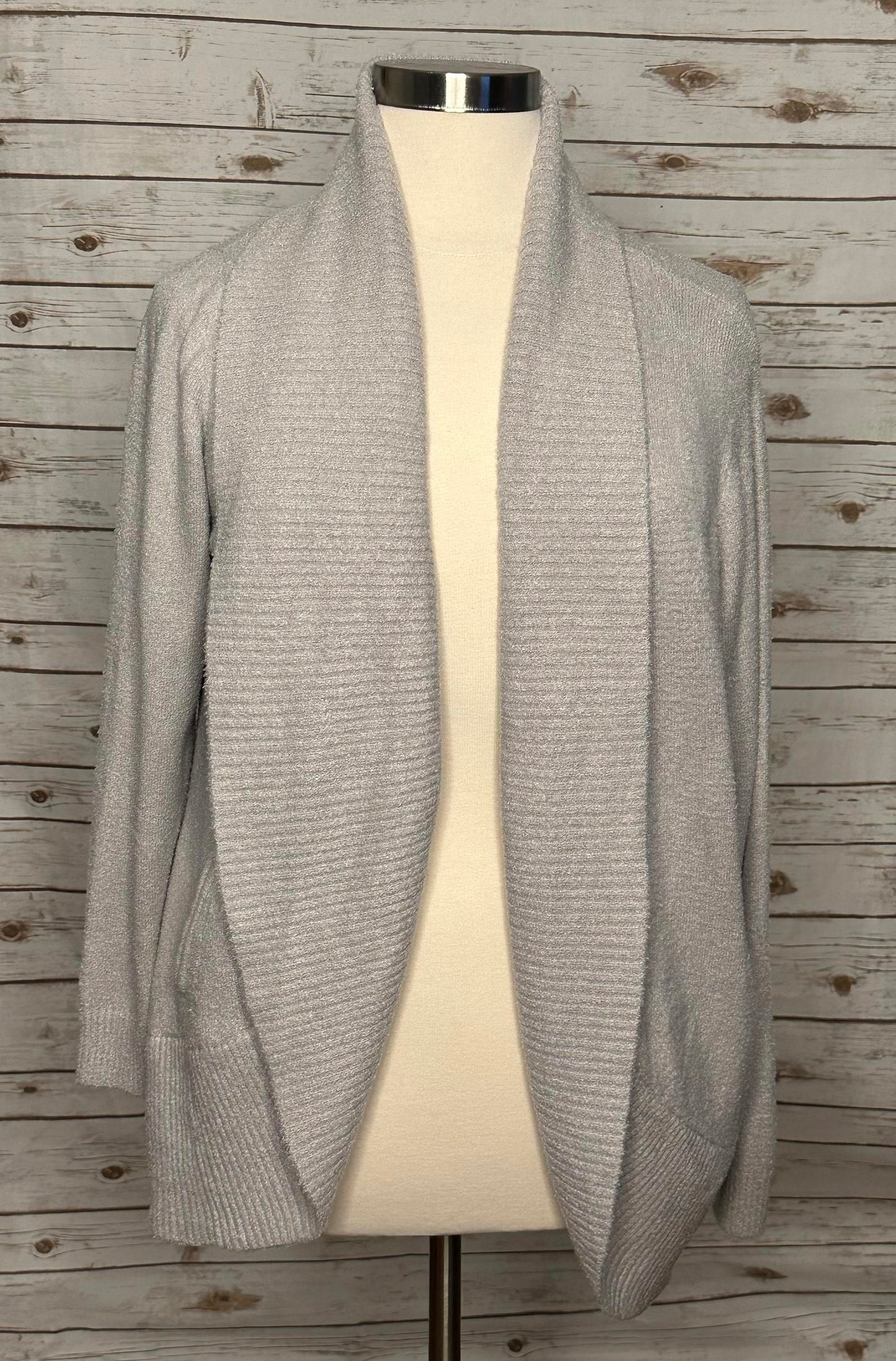 Rachel Zoe super soft grey open cardigan sweater Size XL