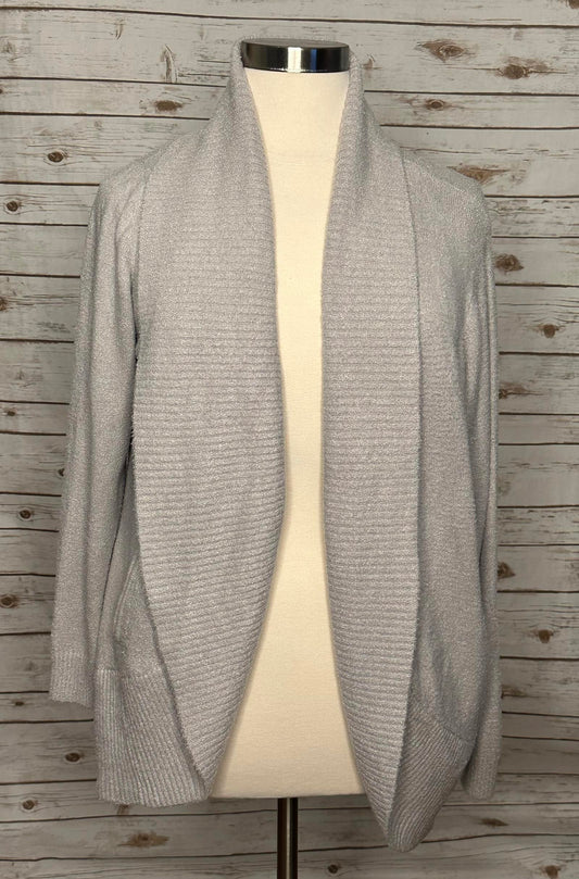 Rachel Zoe super soft grey open cardigan sweater Size XL