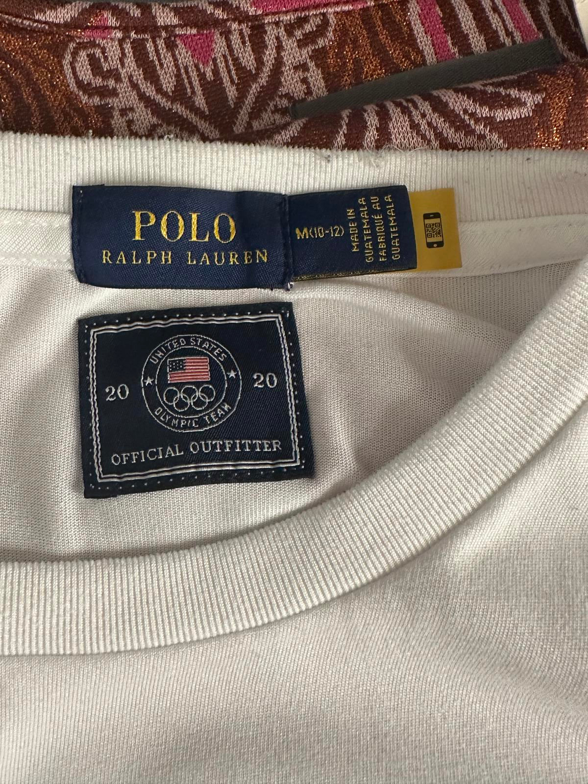 Polo Ralph Lauren Olympics Team USA white t-shirt Size Medium (10-12)