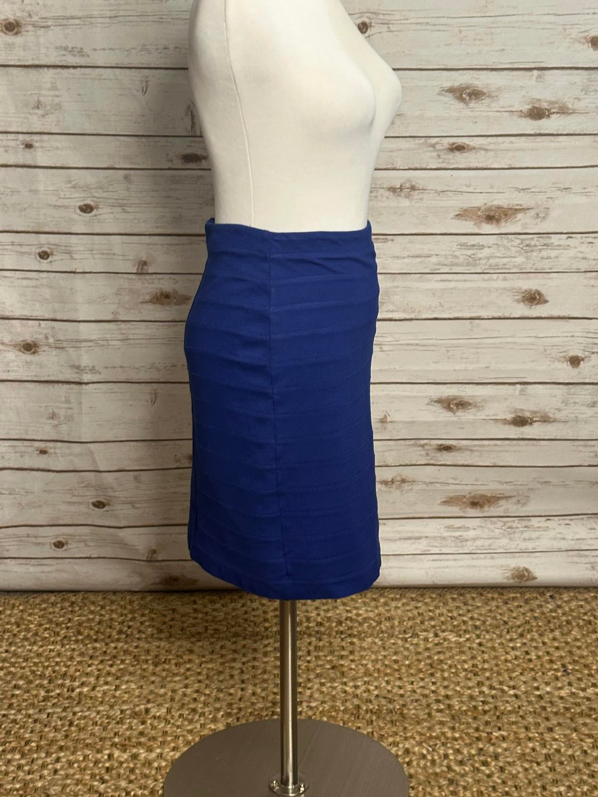 Express royal blue bodycon Y2K bandage mini skirt Size 00