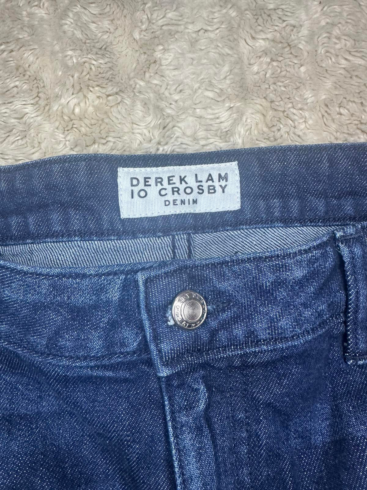 Derek Lam 10 Crosby Quinn moto girlfriend cut-off jean shorts Size 32