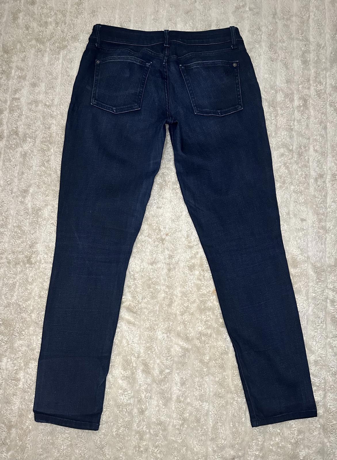 DL1961 classic dark wash Margaux Instasculpt ankle skinny jeans Size 28