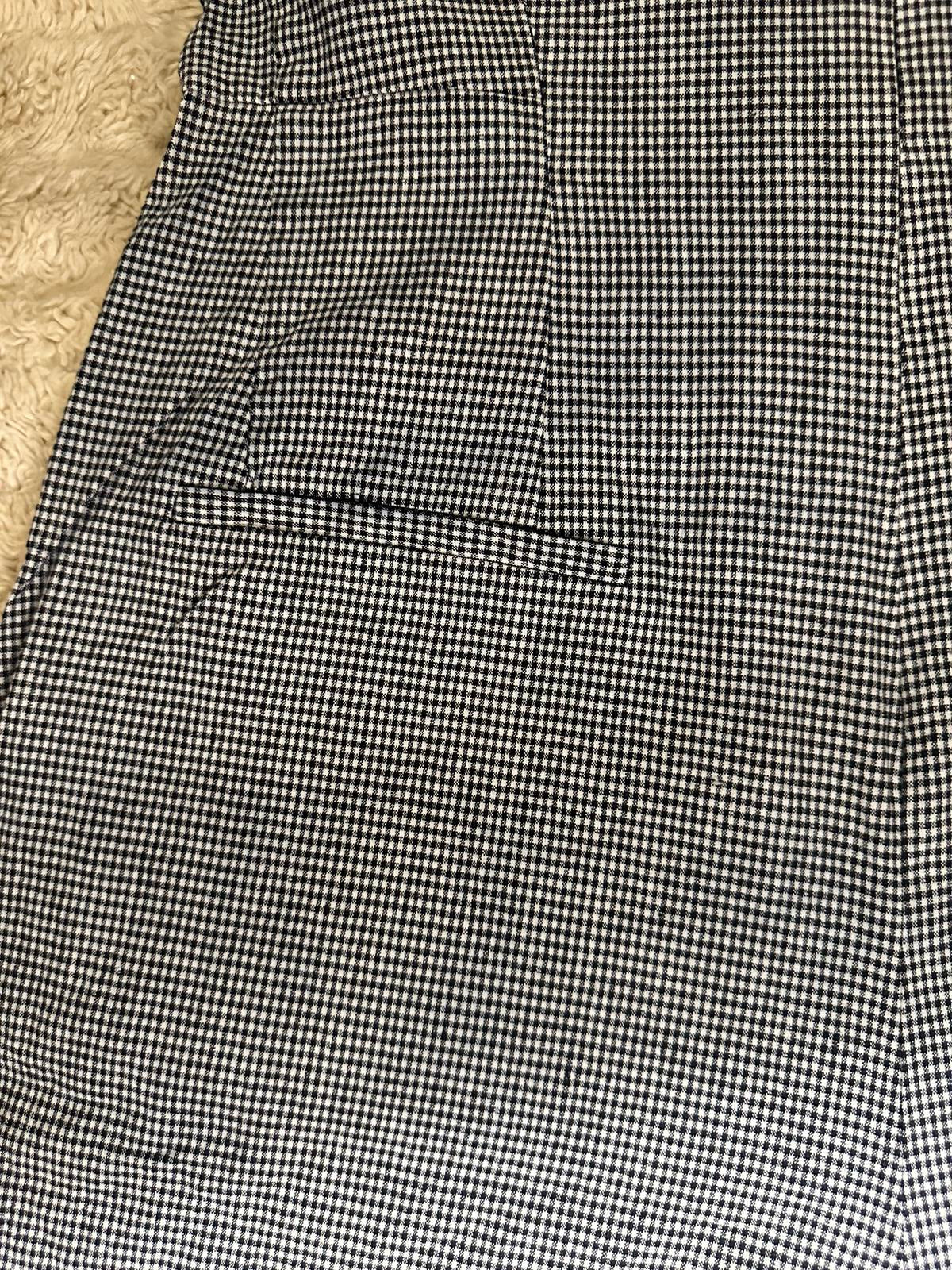 M.M. Lafleur black/white gingham linen-blend Demi wide leg jumpsuit Size 8