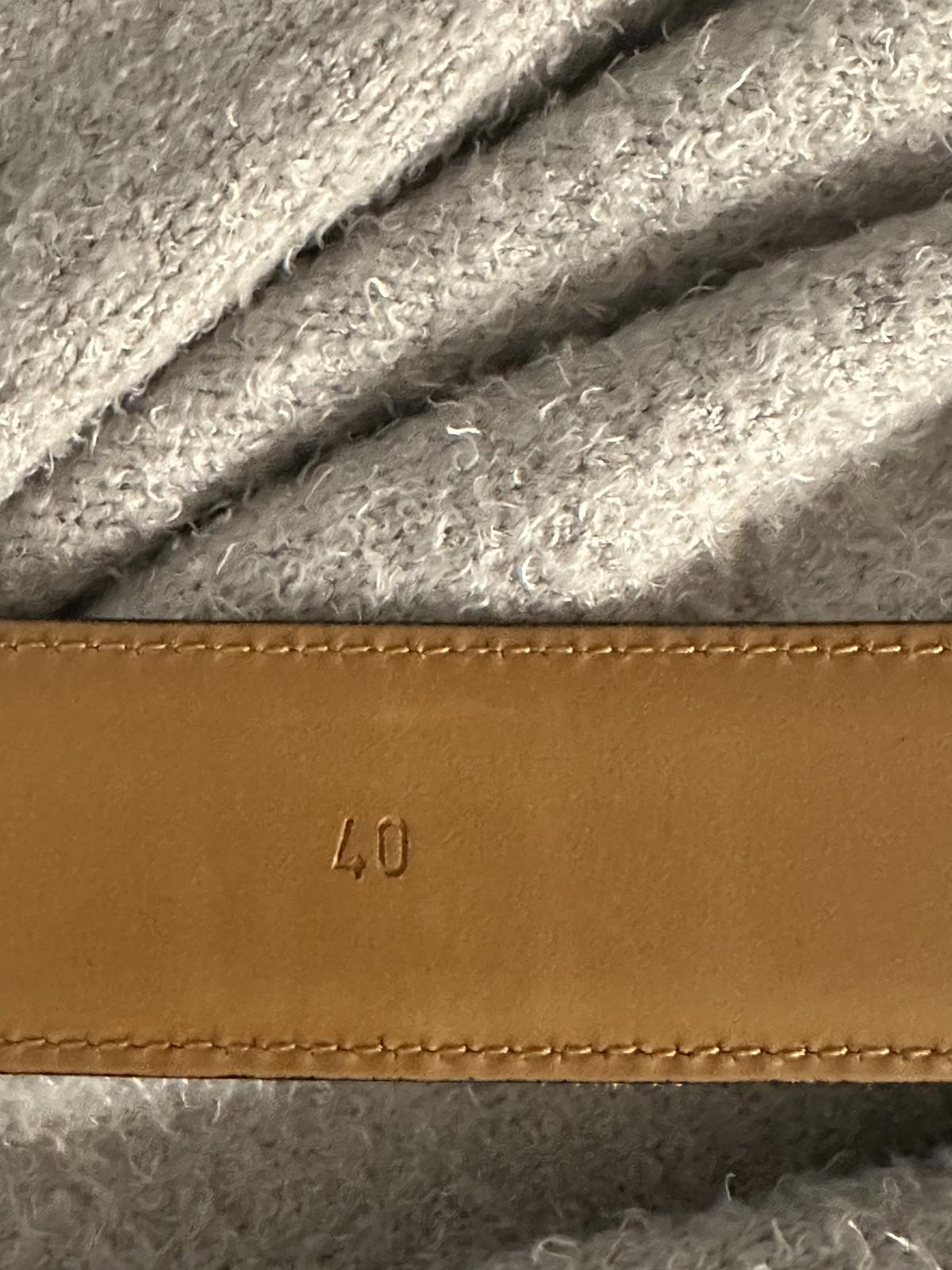 Brooks Brothers Italian black leather dress belt Size 40