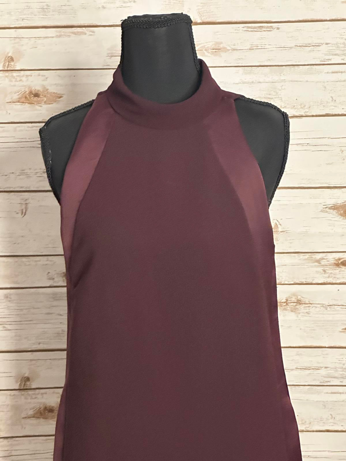Reiss eggplant Kaelin halter shift cocktail dress Size 2
