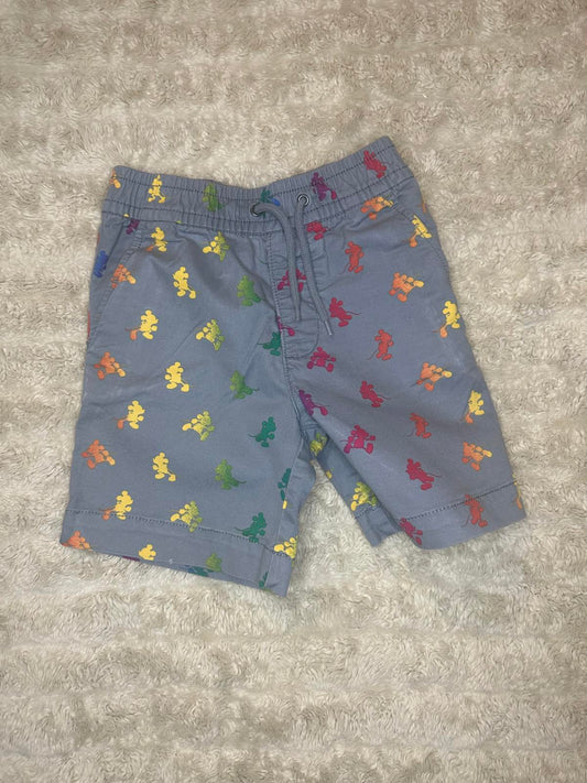 baby GAP x Disney grey/multicolored drawstring pull-on shorts Size 4