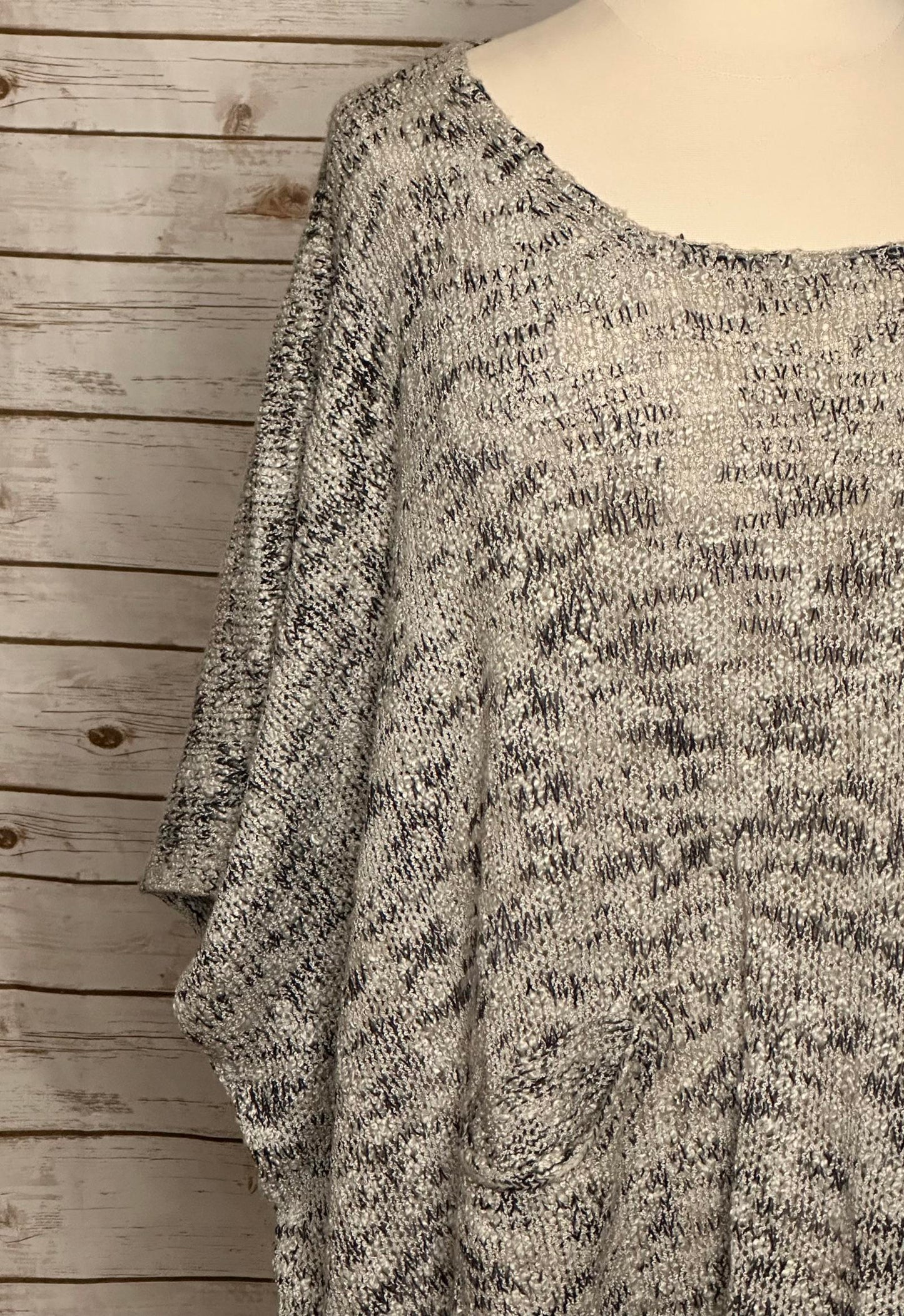 BCBG Max Azria oversized marled knit dolman sleeve sweater Size XXL