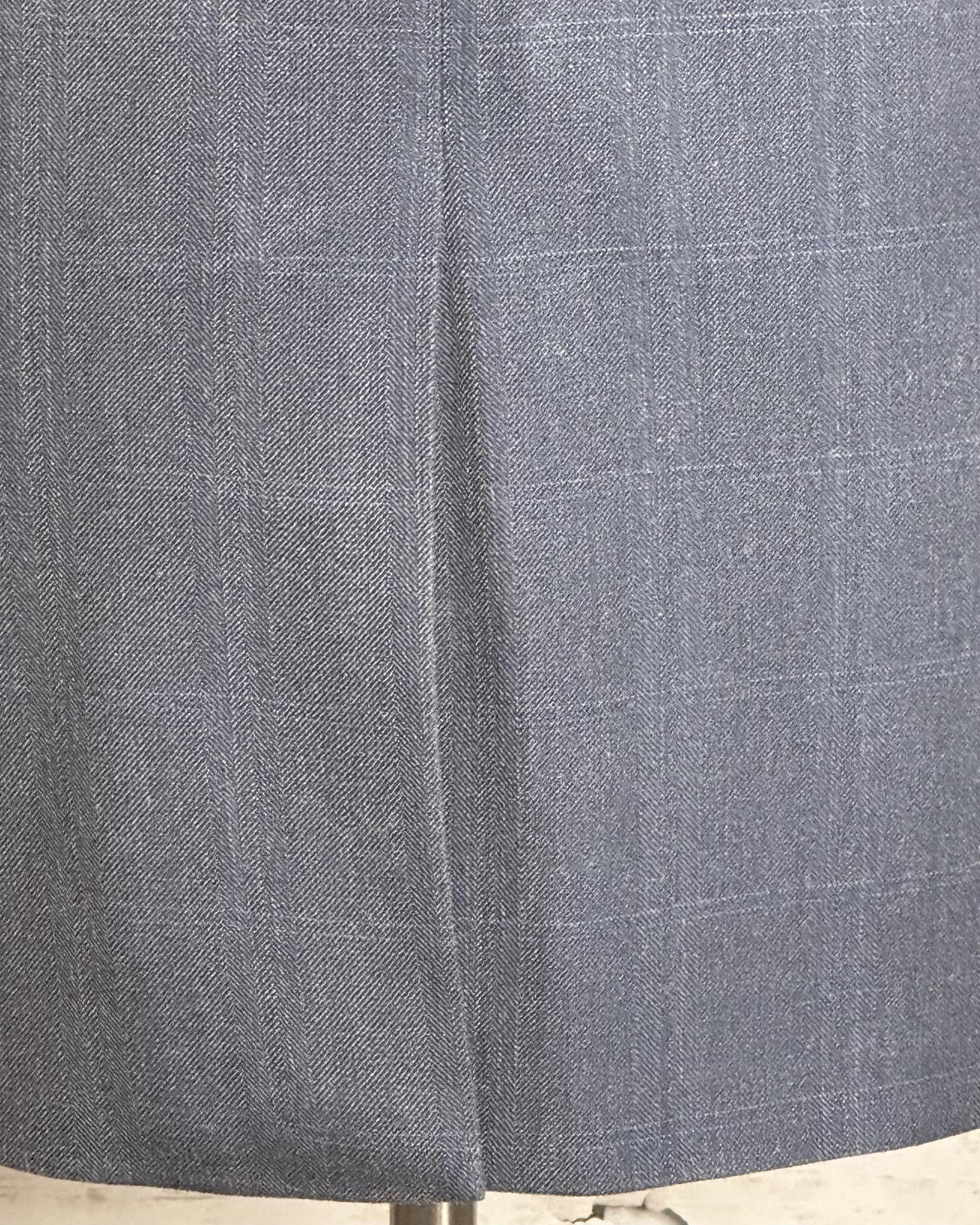 Lauren Ralph Lauren silk-wool single-breasted windowpane sportscoat/blazer 50R