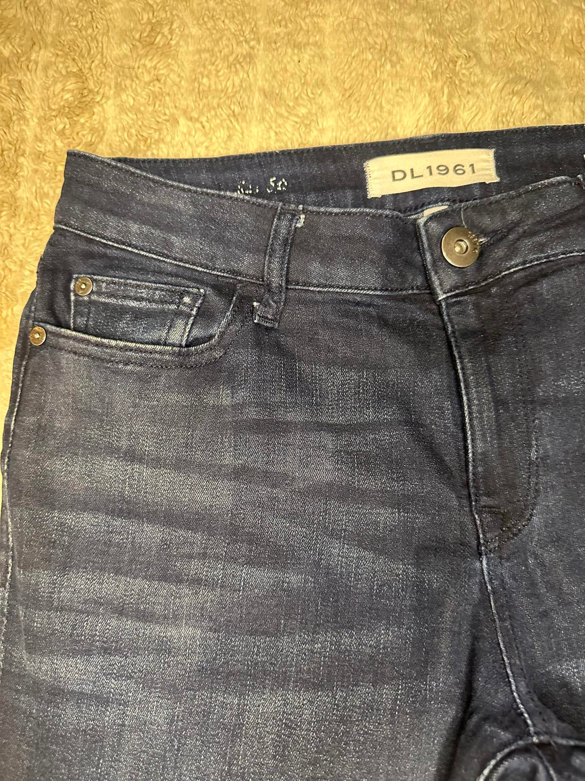 DL1961 classic dark wash Margaux Instasculpt ankle skinny jeans Size 28
