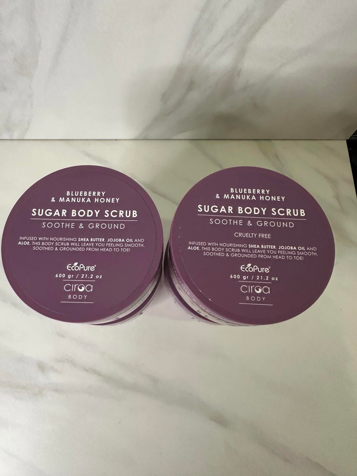 Discontinued Ciroa Blueberry & Manuka Honey sugar body scrub (Soothe & Ground)