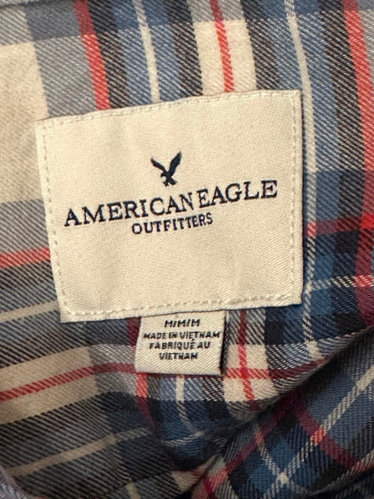 American Eagle Outfitters Seriously Soft plaid flannel button up shirt Size M