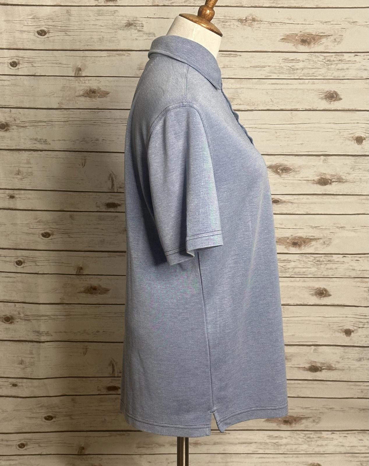 Nat Nast classic denim blue polo shirt Size Medium