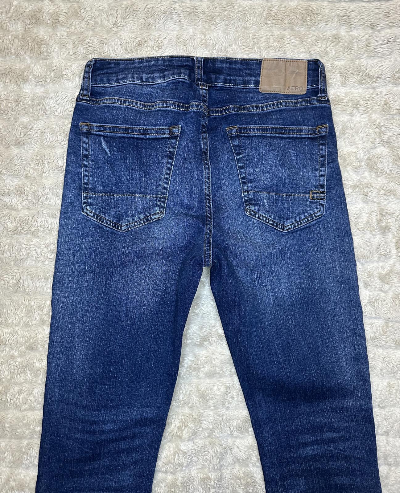Aeropostale classic dark wash mid-rise skinny jeans Size 29/32