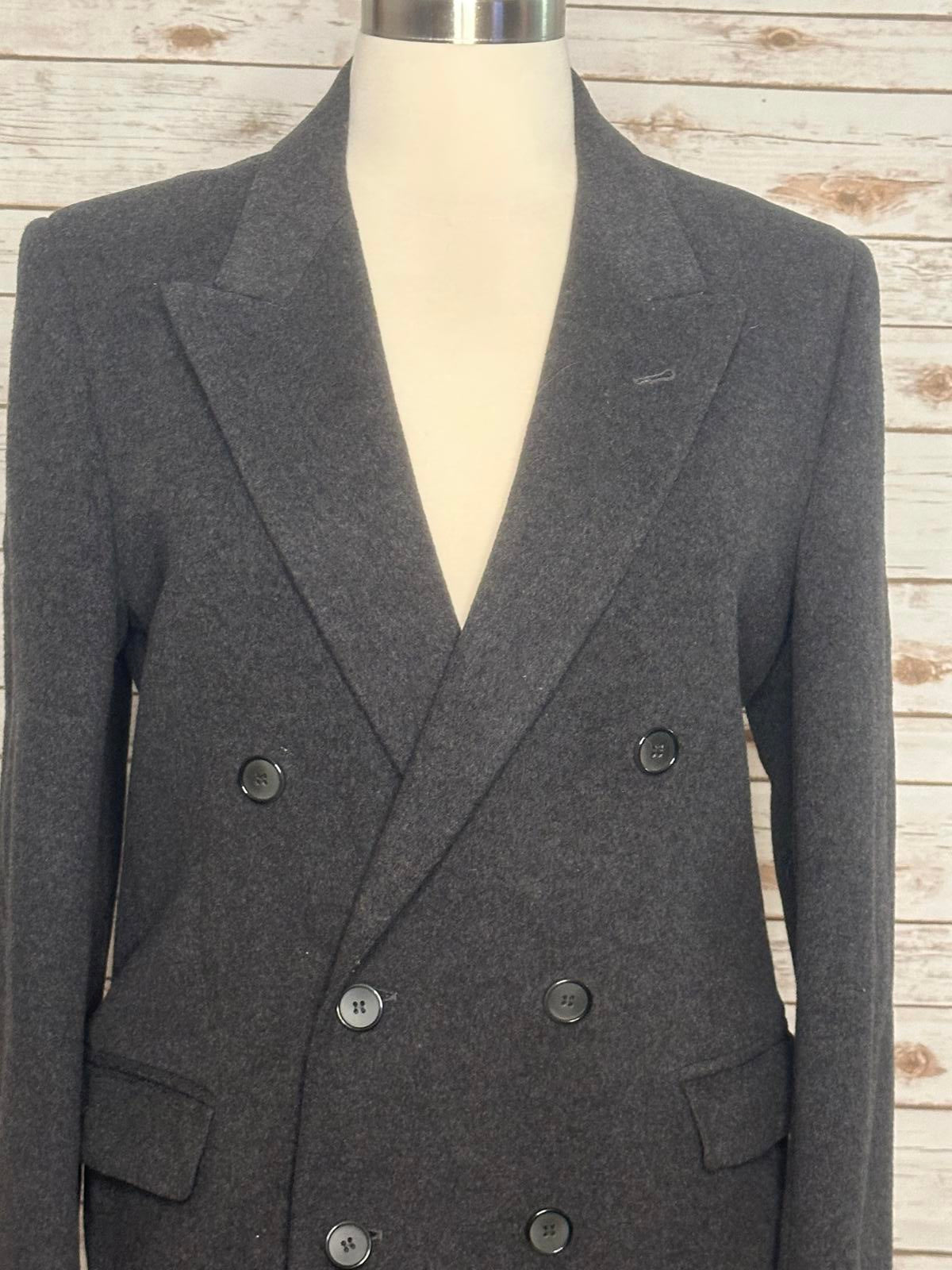Vintage Pucci cashmere-wool double-breasted long coat 40L