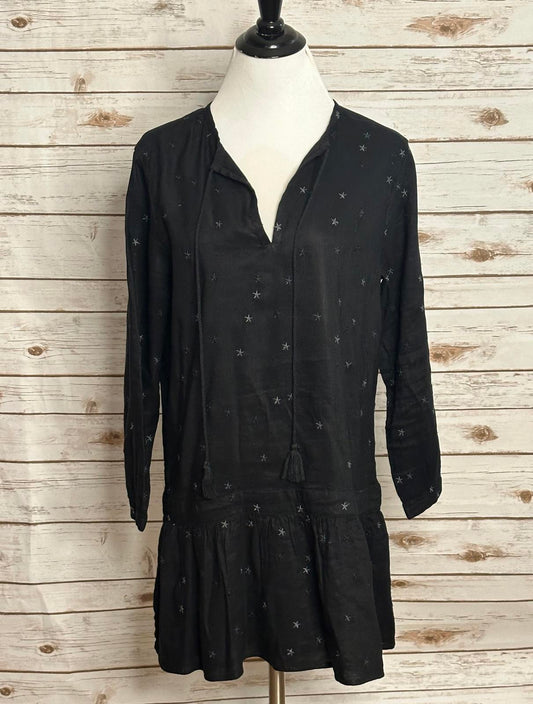 Rails 'Lydia' linen-blend embroidered drop waist ruffle hem mini dress Size XS