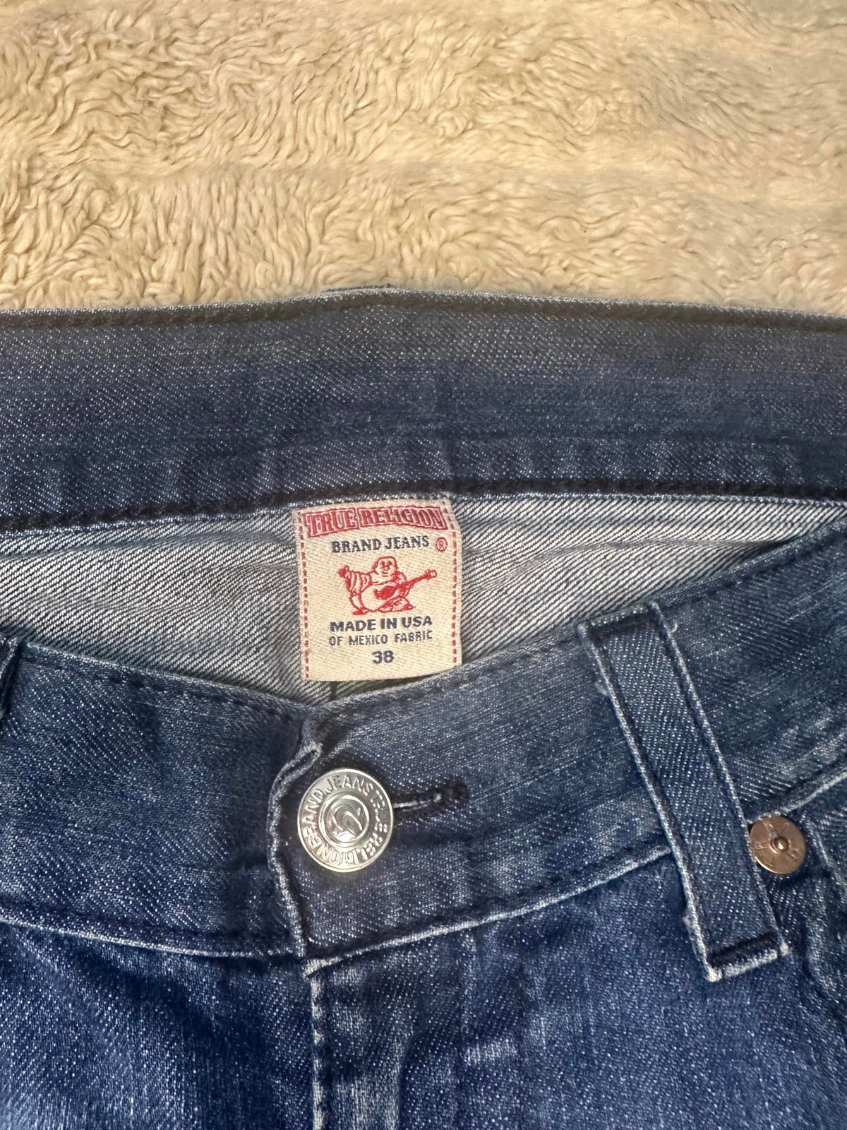 True Religion Y2K Black Cornell straight jeans Size 38