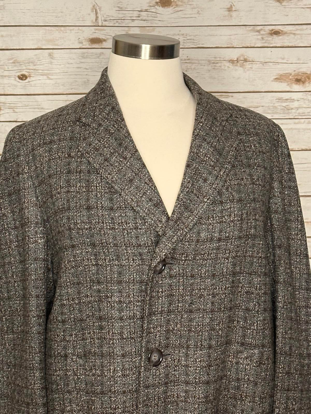 Vintage Hart, Schaffner & Marx tweed wool overcoat Size 44