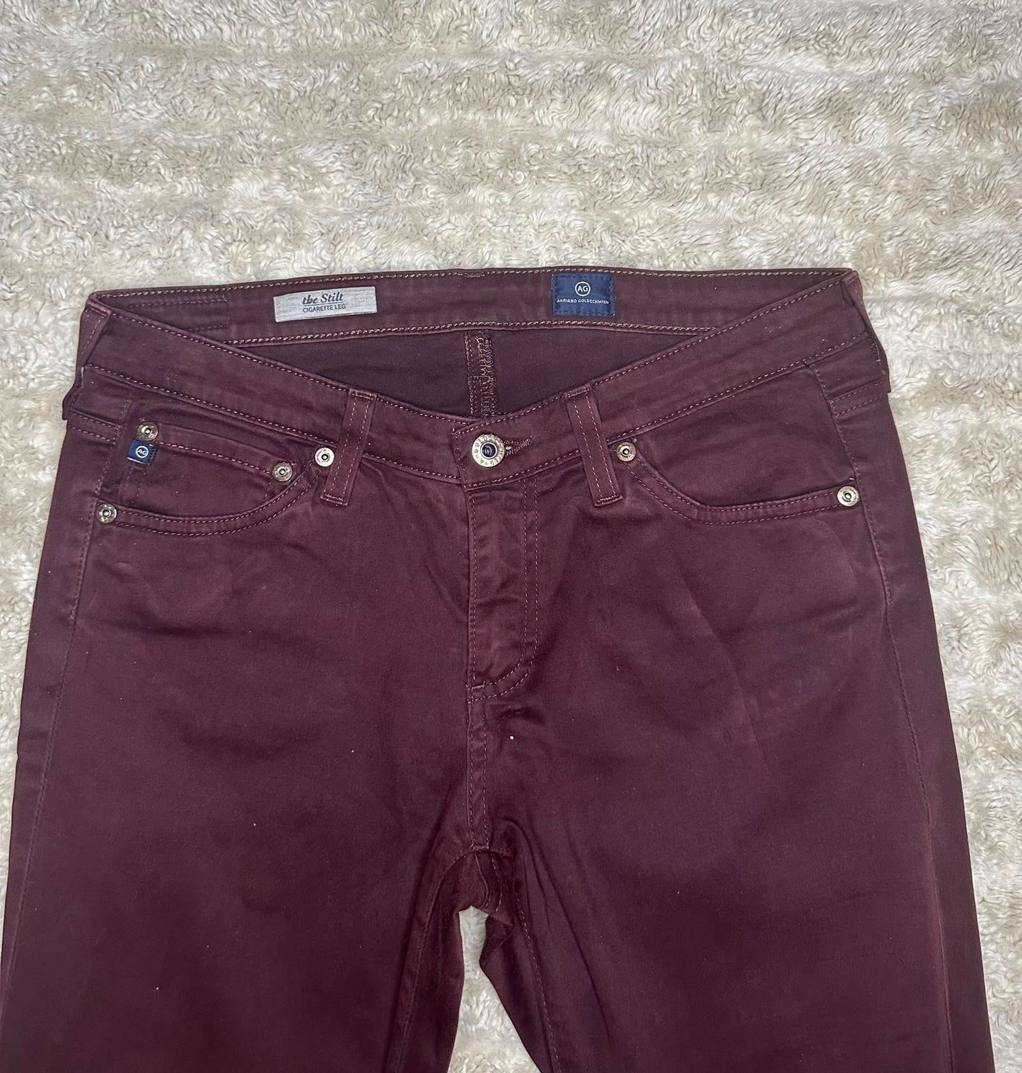 AG Adriano Goldschmeid 'The Stilt' cigarette leg jeans