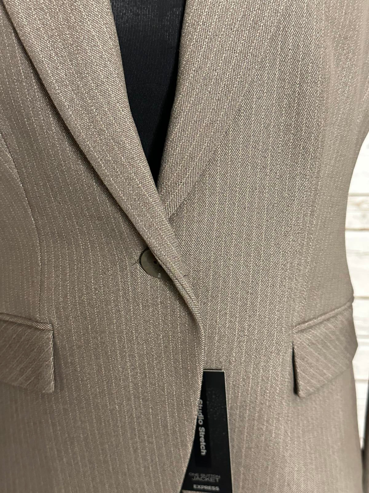 Express Studio Stretch classic corpcore pinstriped single-breasted blazer Size 6