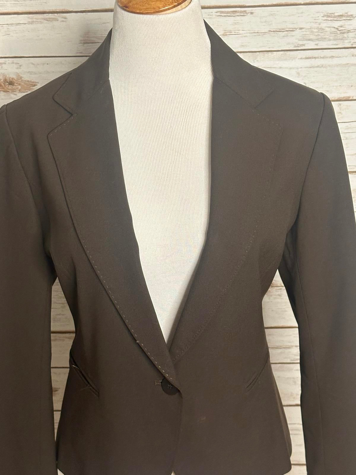 Lafayette 148 corpcore office siren brown wool single-breasted blazer Size 10