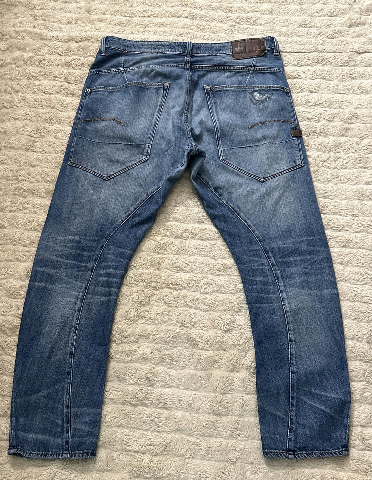 G Star Raw medium wash Type C 3D Tapered jeans Size 36x32
