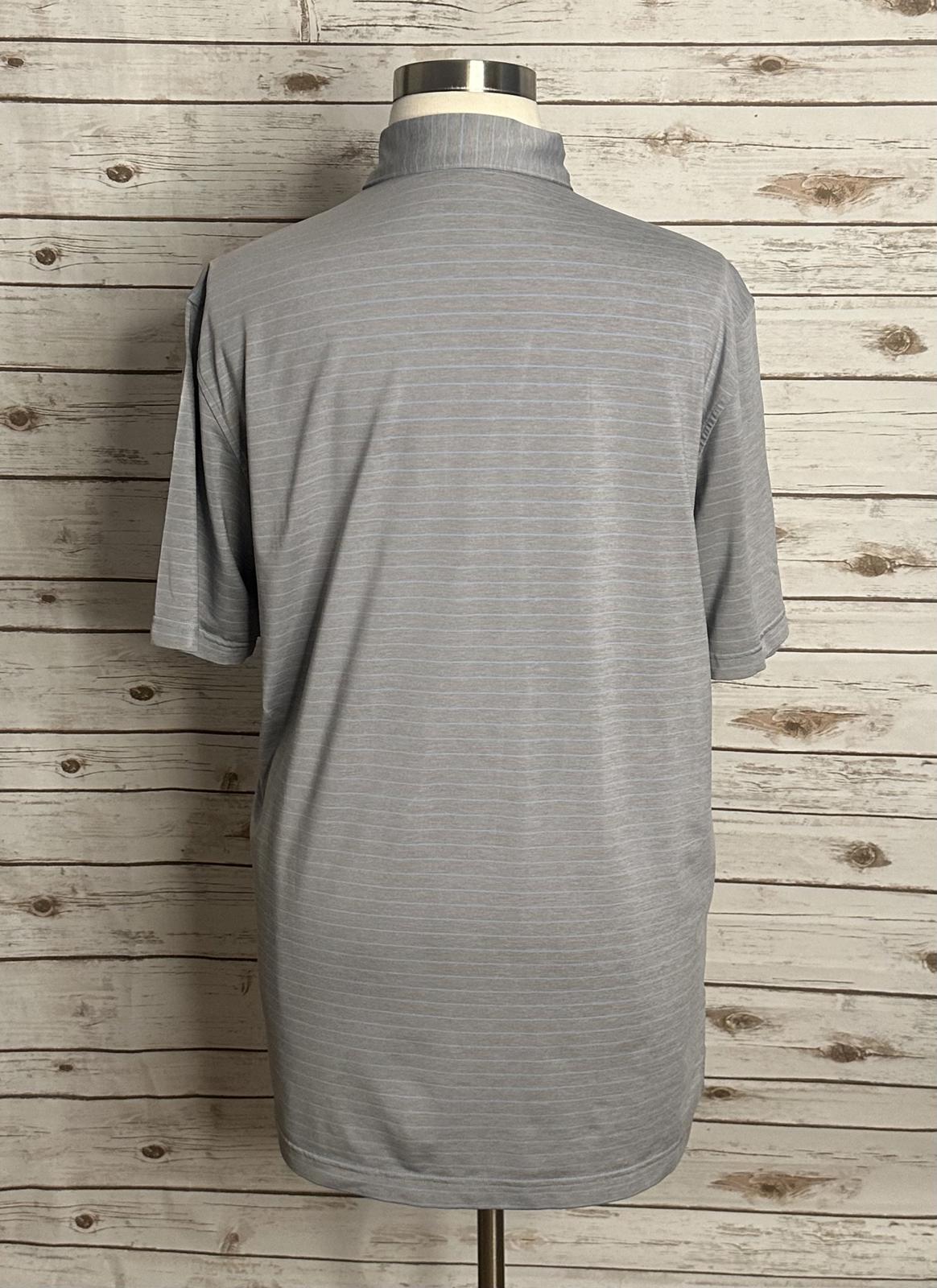 Bella Haven Country Club Peter Millar striped short sleeve polo shirt Size Large