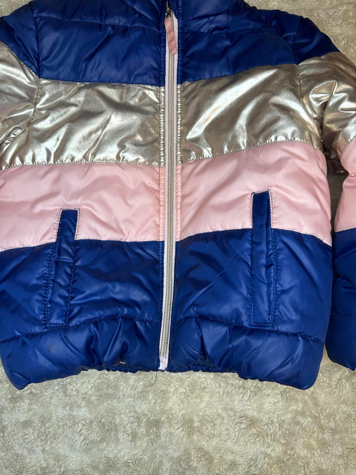 Rothchild striped colorblock hooded puffer jacket Size XS (6-6X)