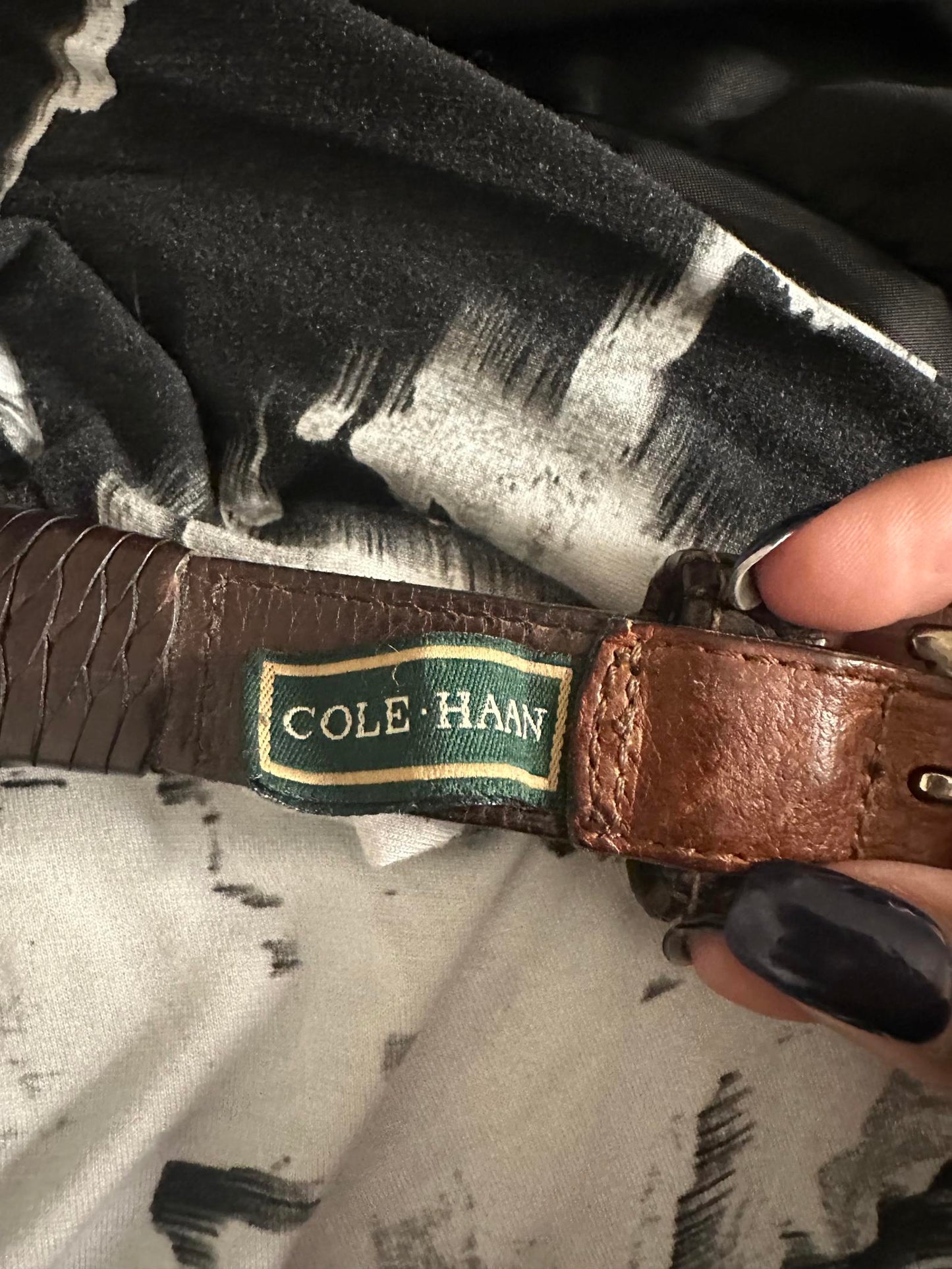 Cole Haan braided leather belt Size 40/ Large