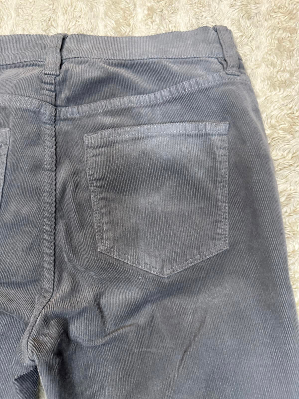 J. Crew classic grey Lookout High Rise Skinny corduroy pants Size 27