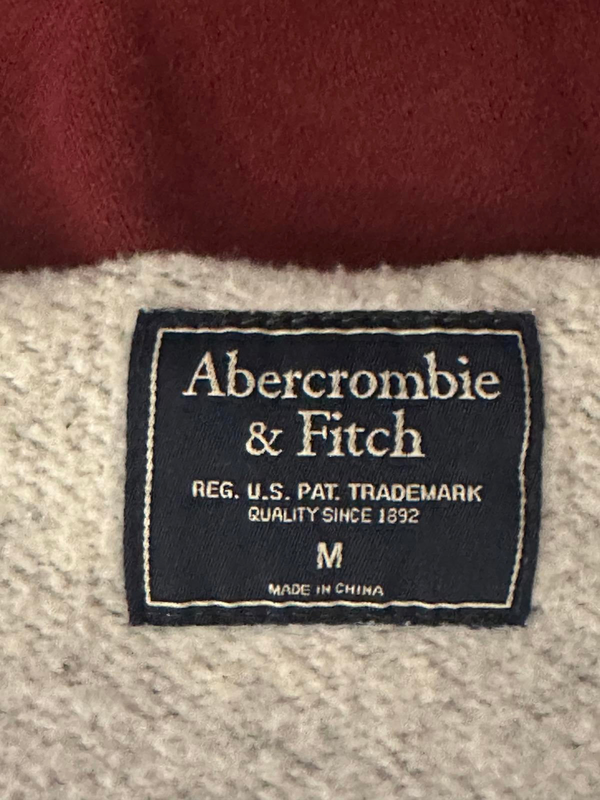 Abercrombie & Fitch distressed oversized marled grey sweatshirt Size Medium