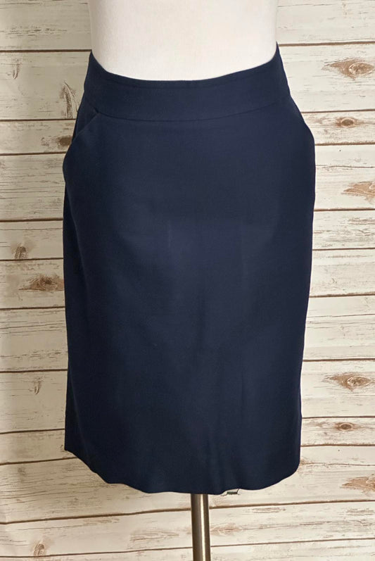 J.Crew classic corpcore office siren navy blue The Pencil Skirt Size 10
