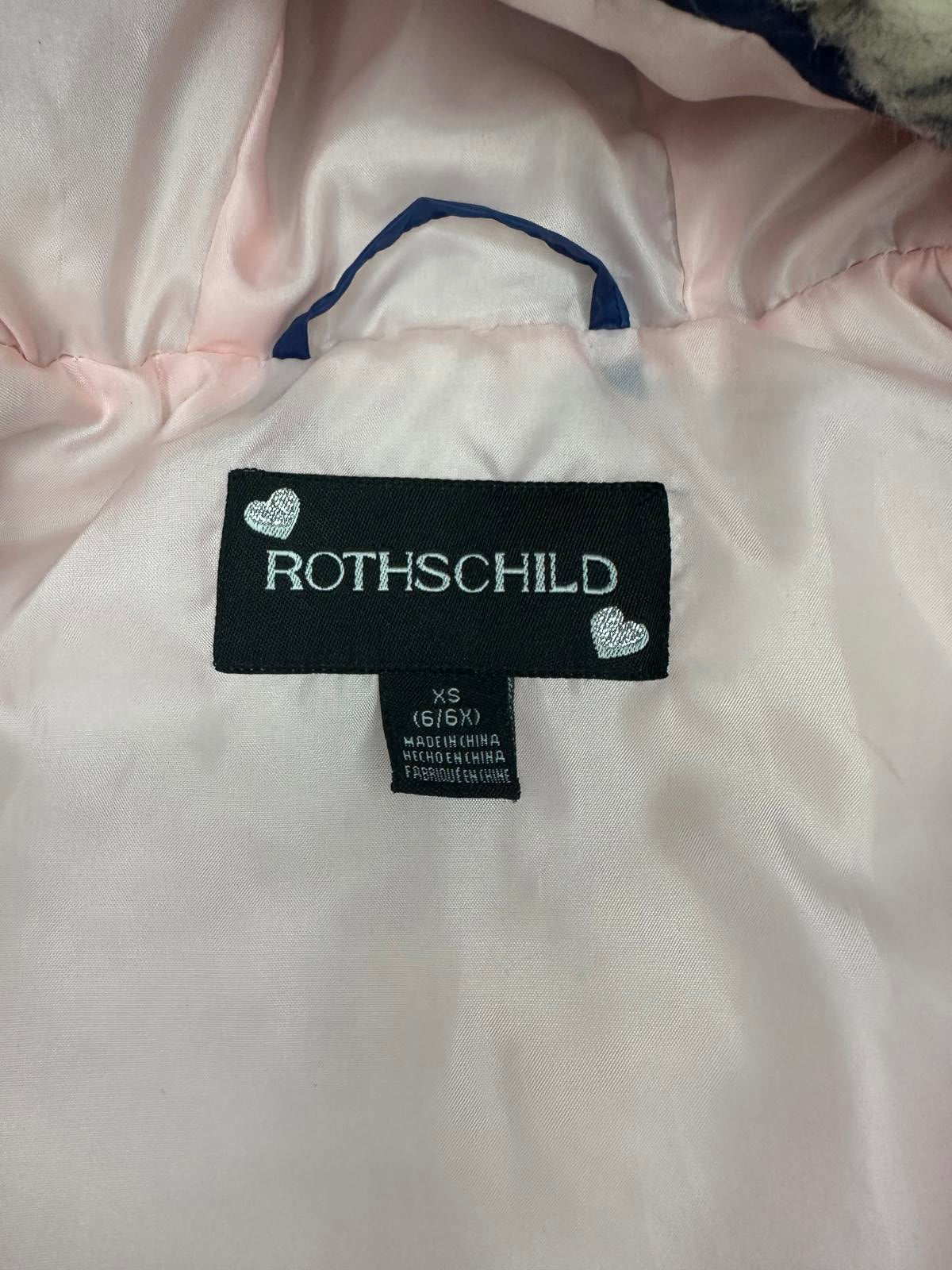 Rothchild striped colorblock hooded puffer jacket Size XS (6-6X)