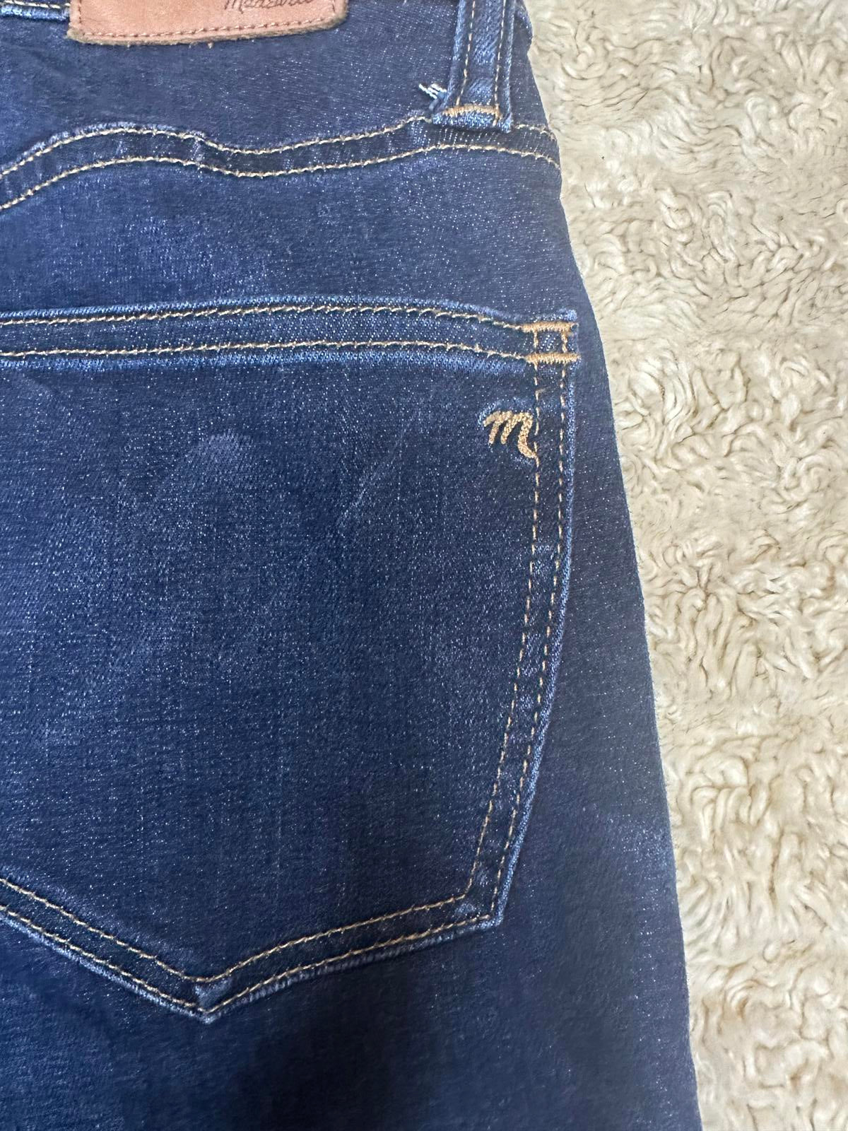 Madewell dark wash 9" Mid-Rise skinny jeans Size 25