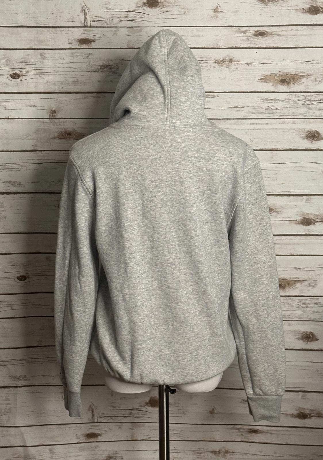 Hurley grey cotton graphic fleece pullover hoodie/hooded sweatshirt Size Small