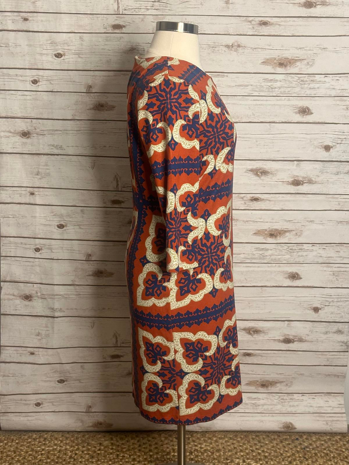 J. McLaughlin Devon Pinwheel Patch sheath dress Size XL