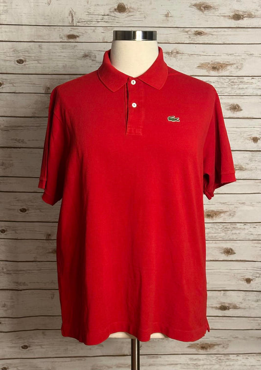 Lacoste red classic cotton pique polo shirt Size 8/3XL