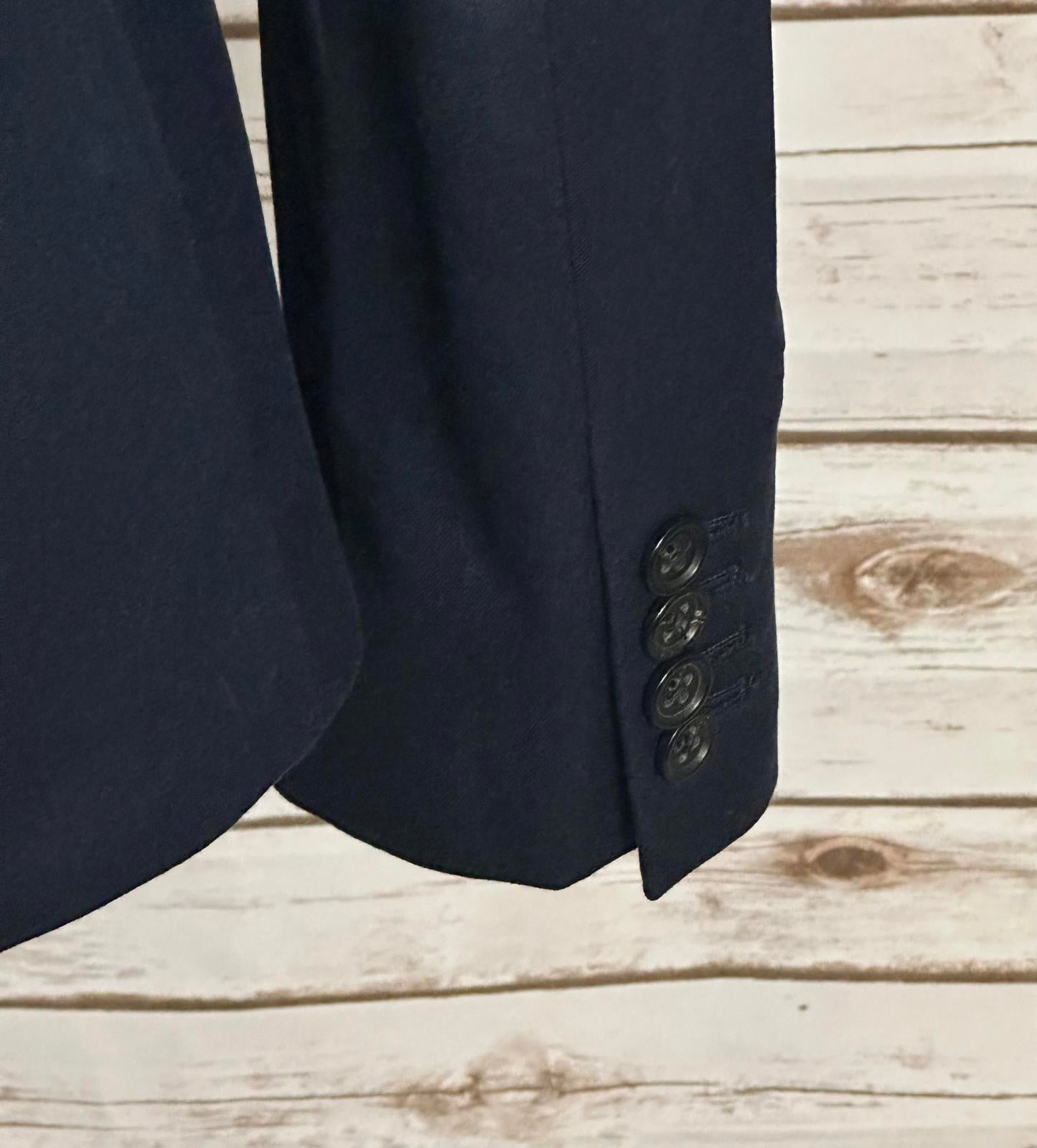 J.Crew classic navy blue cotton single-breasted Thompson blazer Size 2
