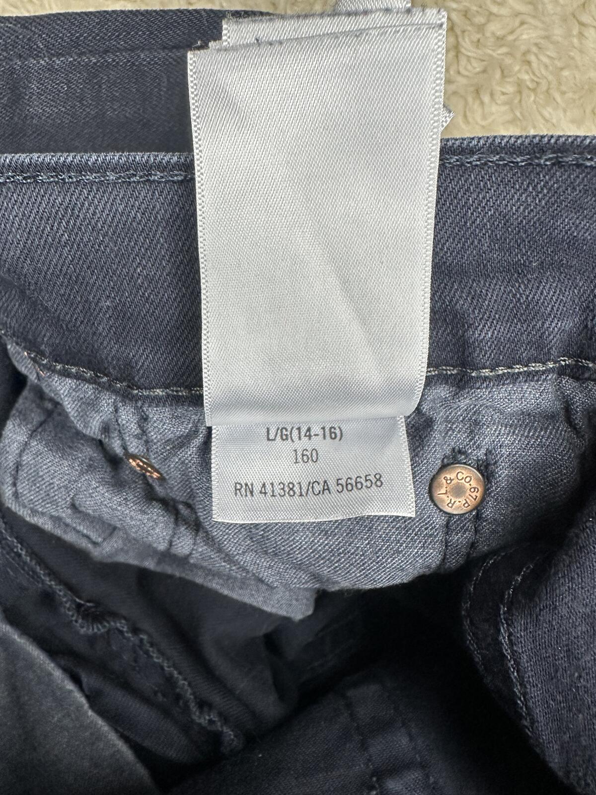 Polo Ralph Lauren dark wash skinny denim jeans Youth L(14-16) stretch classic