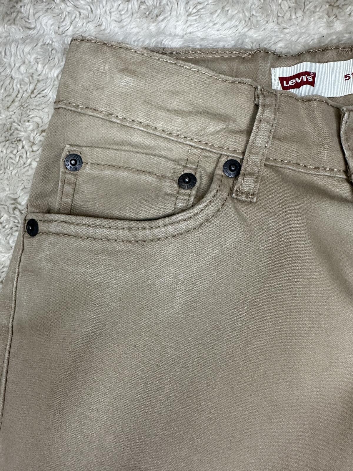 Levi's khaki 511 Slim jeans Youth 12Reg 26x26 straight leg