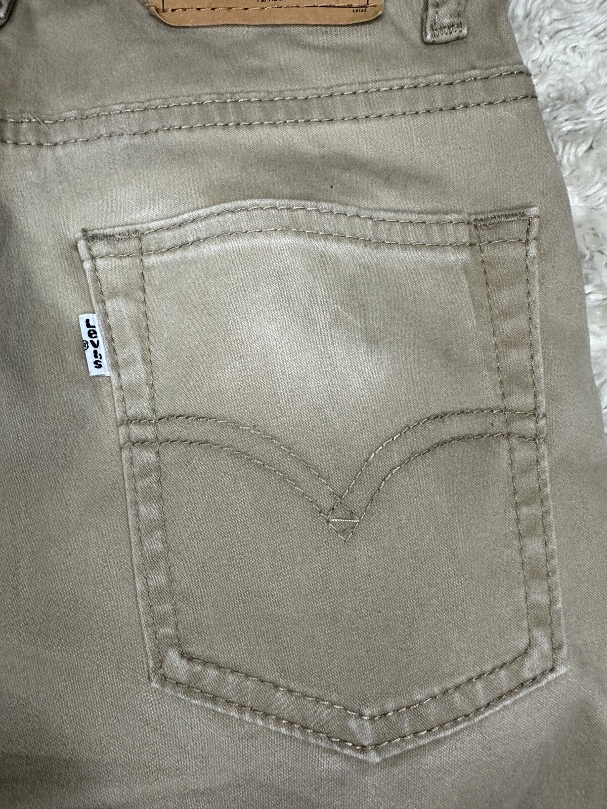 Levi's khaki 511 Slim jeans Youth 12Reg 26x26 straight leg