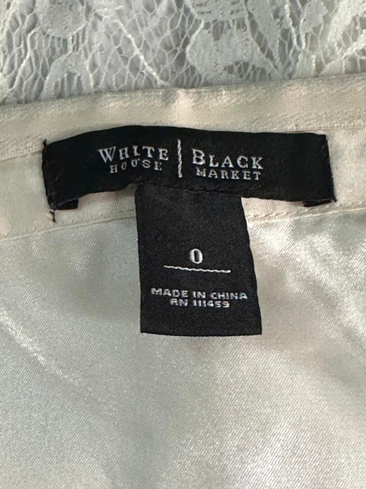 White House Black Market cream quiet luxury silk strapless cocktail dress Size 0