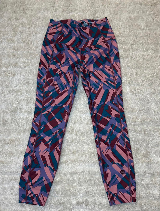 L.L. Bean multicolored activewear high-rise stretch performance leggings Size XS
