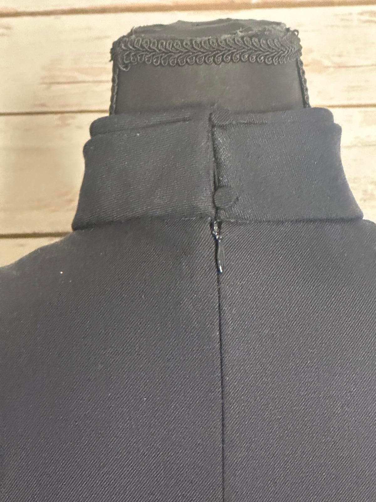 MM LaFleur classic black high neck tie/bow detail sleeveless sheath dress Size 2