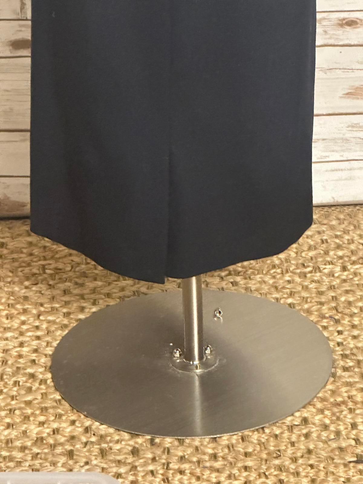 MM LaFleur classic black high neck tie/bow detail sleeveless sheath dress Size 2