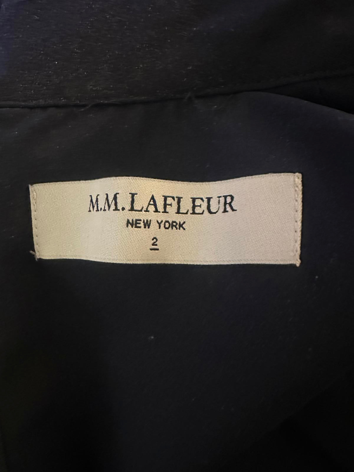MM LaFleur classic black high neck tie/bow detail sleeveless sheath dress Size 2