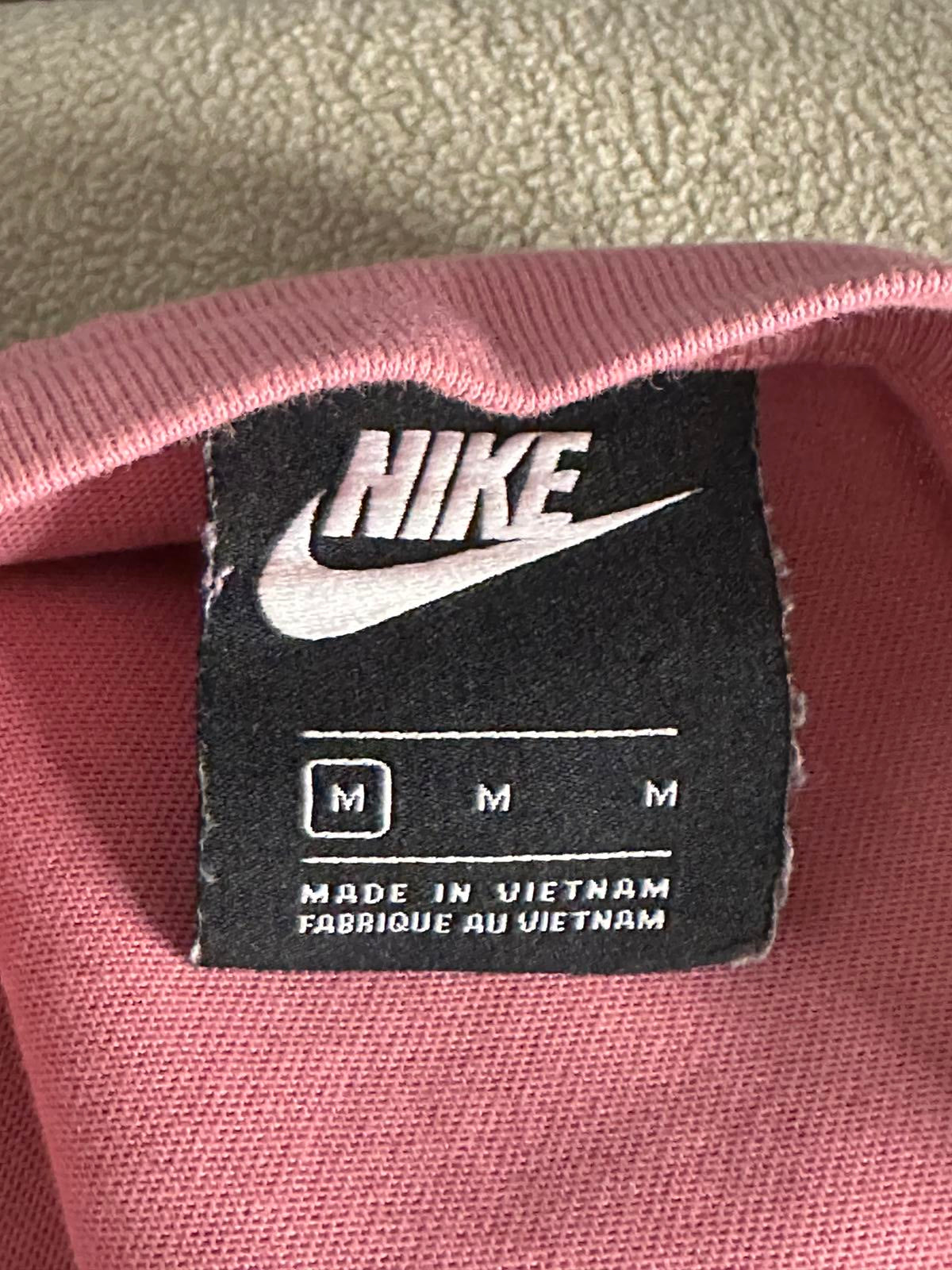Nike activewear faded pink crewneck logo spellout long sleeve sweatshirt Size M